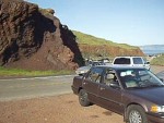 Vacker panorering från utsiktsplatsen vid Golden Gate.